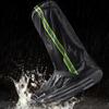 NYANDELMO ND-0119-R20-BK3XL Waterproof Long Rain Shoe Covers, Black, Size 3XL, Non-Slip, Mudguards, Foldable