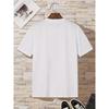 European Sizes Casual Summer Top Featuring a Romantic 'Rose' Pattern Print, Designed for Men with Stylish Round Neck And Short Sleeves Suitable Shirt