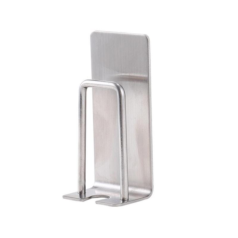 Selbstklebender Zahnbürstenhalter aus Edelstahl zur Wandmontage, stanzfreier Zahnpasta-Organizer, Mundwasserbecherständer, Badezimmer-Tools