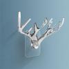 Self Adhesive Wall Hook Without Drilling Coat Bag Bathroom Door Kitchen Towel Hanger Deer Head Hook Storage Accessories