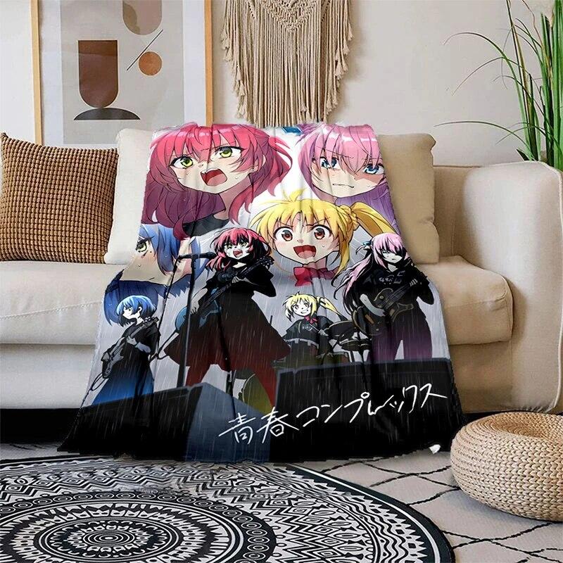 Lonely Rock Cartoon Plush Bed Throwing Cartoon Picnic Thin Blankets Modern Flannel Blanket Cover Gedruckt Bettdecke Geschenk