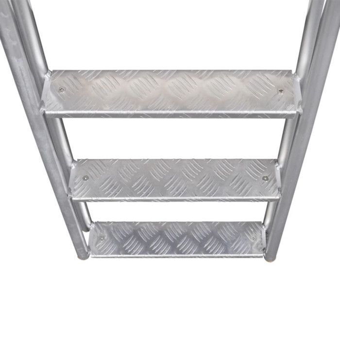 VidaXL Échelle de piscine/quai à 4 marches Aluminium 167 cm 91197