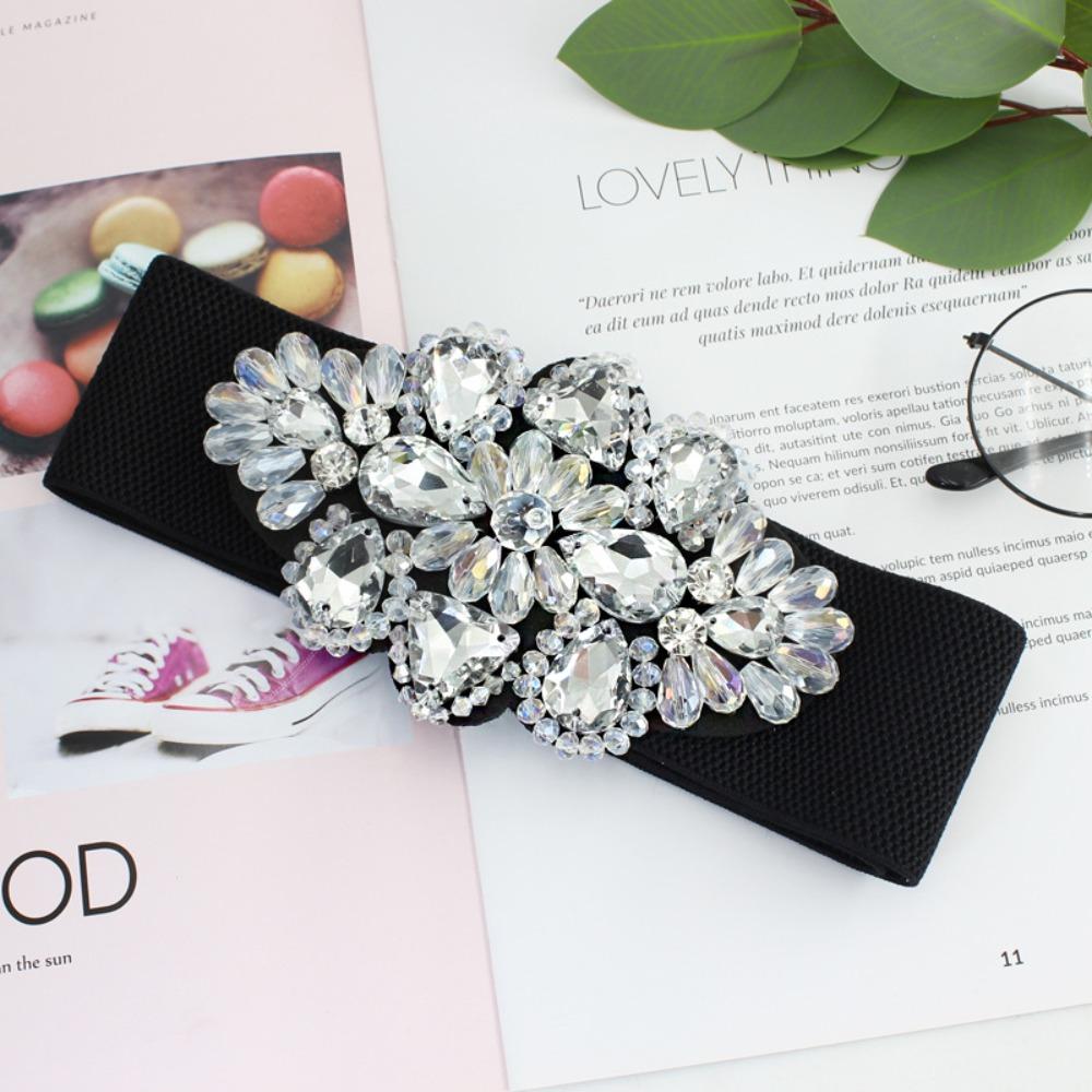 

Эластичные кушаки в корейском стиле, широкий пояс со стразами, простой женский пояс, куртка белый