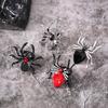 BLINGBAY Women's Gothic Spider Ring Adjustable Open Finger Statement Jewelry with Rhinestones for Halloween Party