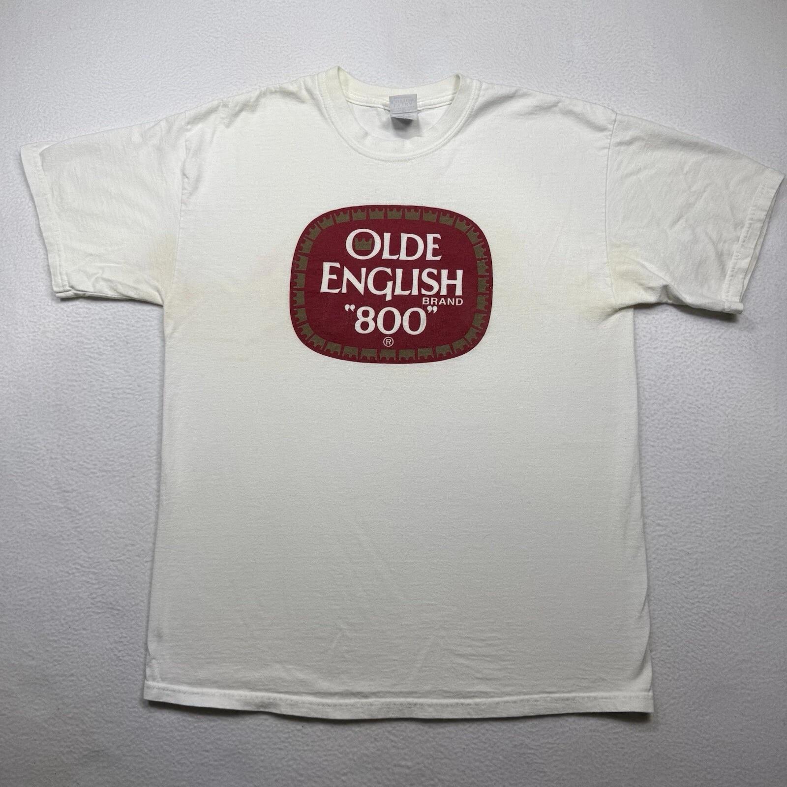 Винтажная футболка 90-х OLDE English Beer Logo Old English VTG Мужская Размер L 2XL