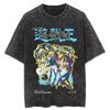 Yu-gi-oh! Popular Anime Dark Magician Manga Vol 19 20 21 Graphic Print Cotton T-shirt for Men 2026 Summer Casual Fashion Simple