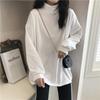 Double-sided Fleece Undercoat Female with Autumn and Winter New Loose Warm Long-sleeved T-shirt Female Students On Clothes Female