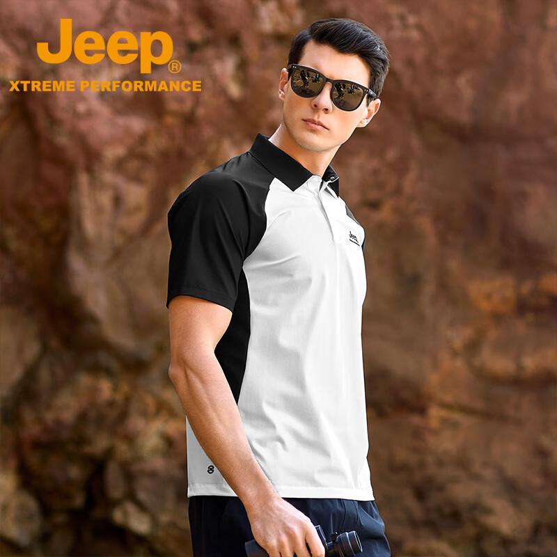 Jeep Men's Outdoor Cooling Quick-Dry POLO Shirt