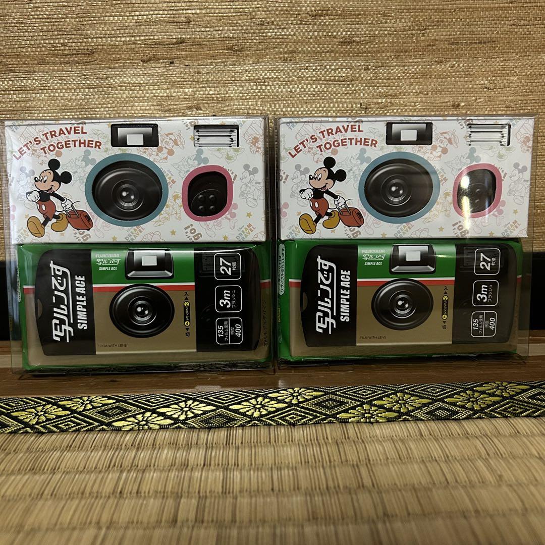 

[USED] Disney Mickey Mouse disposable camera, 27 photos