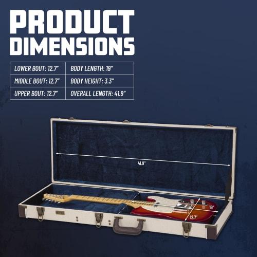 GATOR Journeyman Series GW-JM ELEC Hard Case for Electric Guitars (Compatible with Stratocasters and Telecasters)