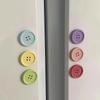 6/12pcs Button Refrigerator Sticker Home Decoration Refrigerator Magnetic Stickers Ins Plastic Refrigerator Sticker Nordic 3cm