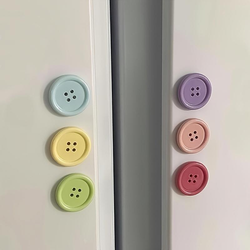 6/12pcs Button Refrigerator Sticker Home Decoration Refrigerator Magnetic Stickers Ins Plastic Refrigerator Sticker Nordic 3cm