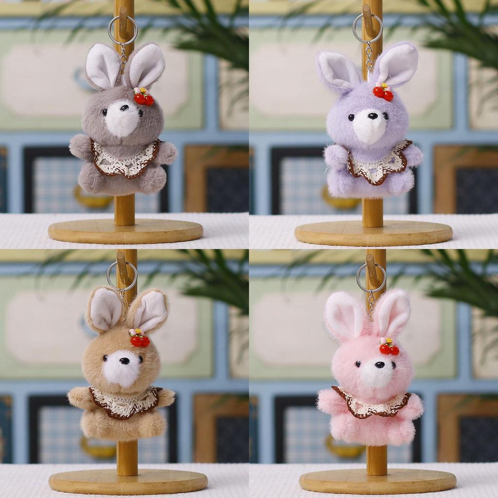 Plush Bunny Keychain Toy With Pp Cotton Filling For Kids And Adults