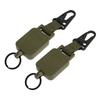 2 PCS Easy Pull Buckle Keychain Olecranon Buckle Stretchable Quick Release Buckle Key   for Bag Pants
