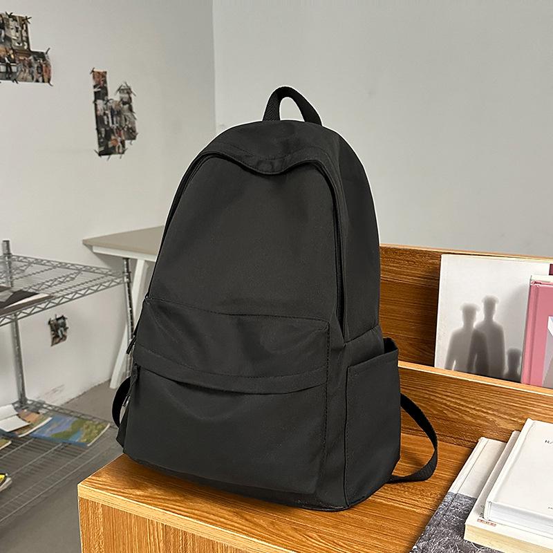 Large Capacity Lightweight Solid Color Backpack for College & High School Students