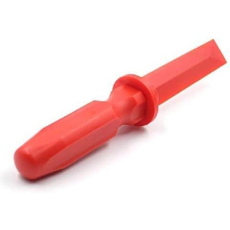 CKAuto Non-Marring Super Grip Plastic Chisel Scraper, Wheel Weight Remover,Red