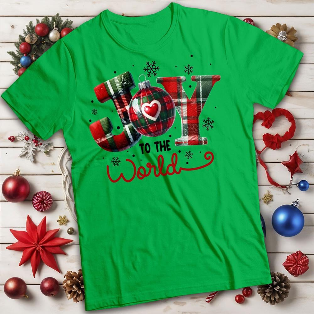 

Мужская и женская рождественская футболка Радость миру для взрослых #MC M