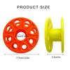 Plastic Scubas Diving Finger Spool Reel Convenient Hanging Hole Diving Spool Light Weight Guide Line Reel for Underwater