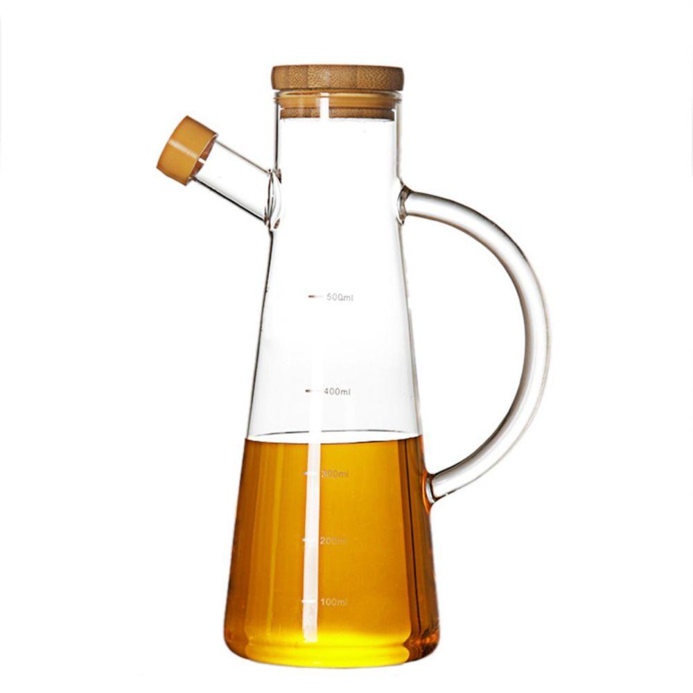 Skleněná nádoba na olej v potravinářské kvalitě, nepropustná nádoba na skladování oleje Nový dávkovač oleje Láhev pro domácnost