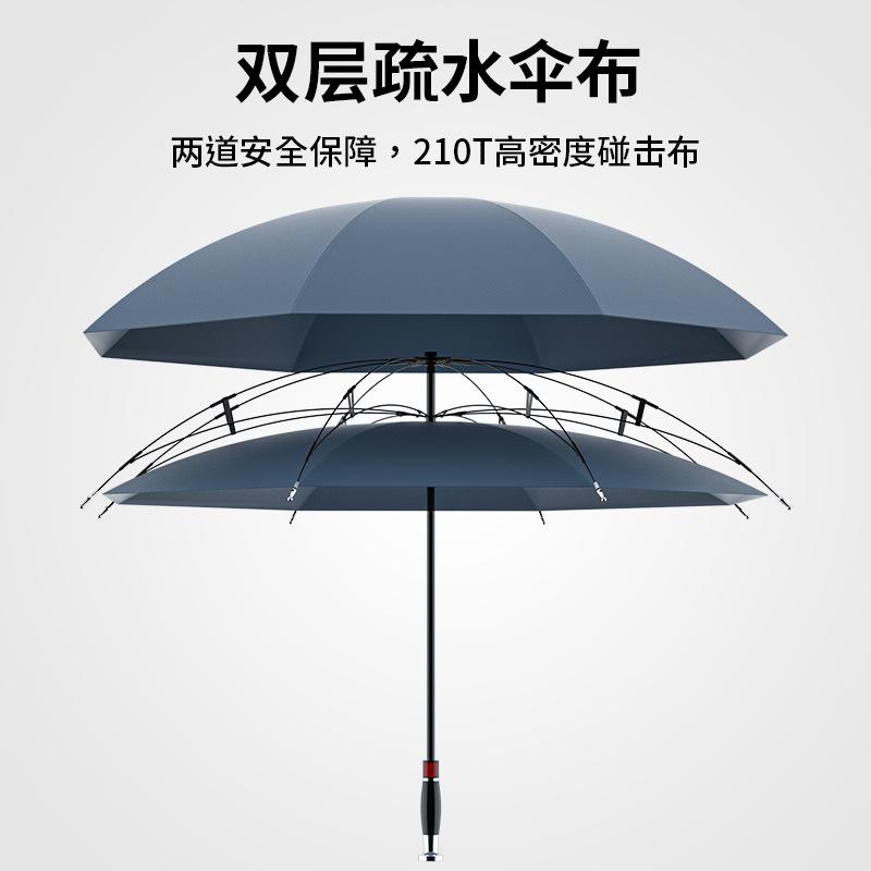 Automatic reverse umbrella straight rod long handle double-layer umbrella car umbrella large double reflective umbrella wind-resistant reinforcement