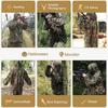 3D Ghillie Anzug Taktische Outdoor Tarnkleidung Blättrige Bionische Dschungel CS Schießanzüge Kampfanzüge Set Für Feiertagsparty