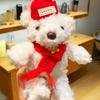 Scarf Bib Bear Plush Key Chain PP Cotton Bag Decoration Stuffed Bear Pendant  Kindergarten Gifts