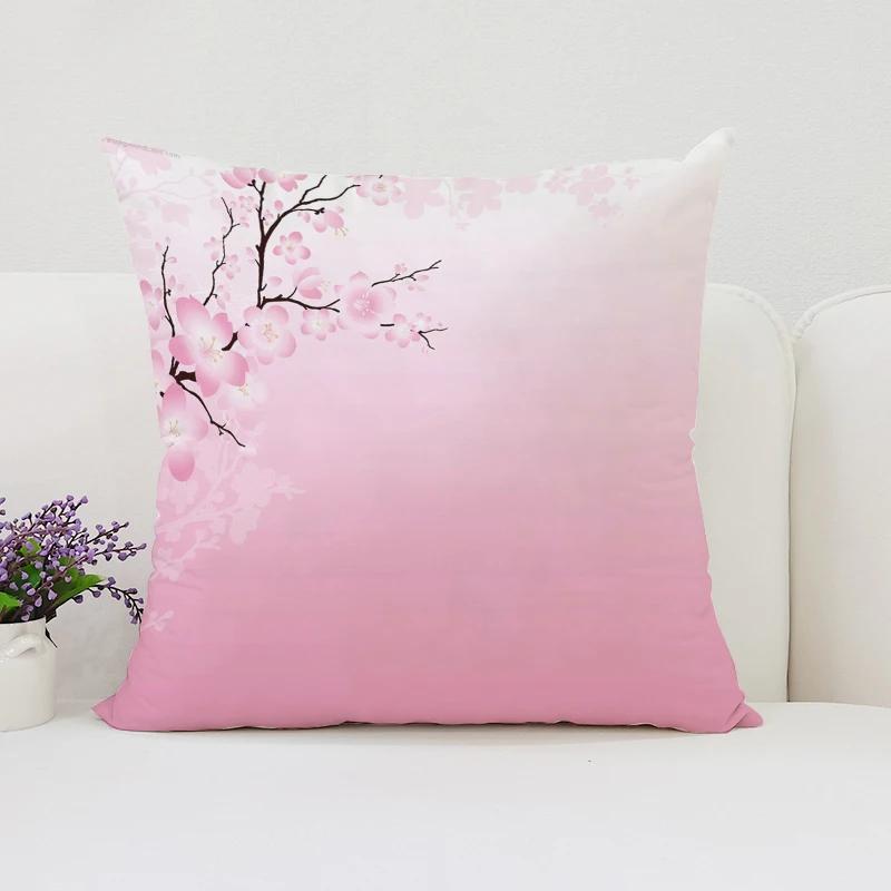 Japanische Kirschblüten Kissenbezüge für Kissen 45x45 Kissenbezug für Kissen Heimdekoration 45x45 Kissenbezüge Kissenbezug