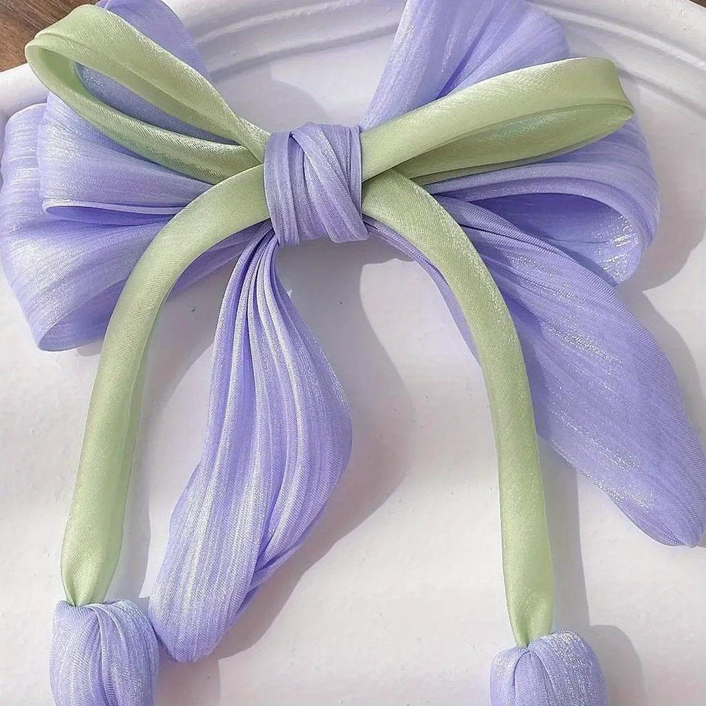 Elegant Tulip Flower Hair Clips for Women Handmade Fabric Bow Hair Claw Barrettes Headwear Korean Hair Accessories