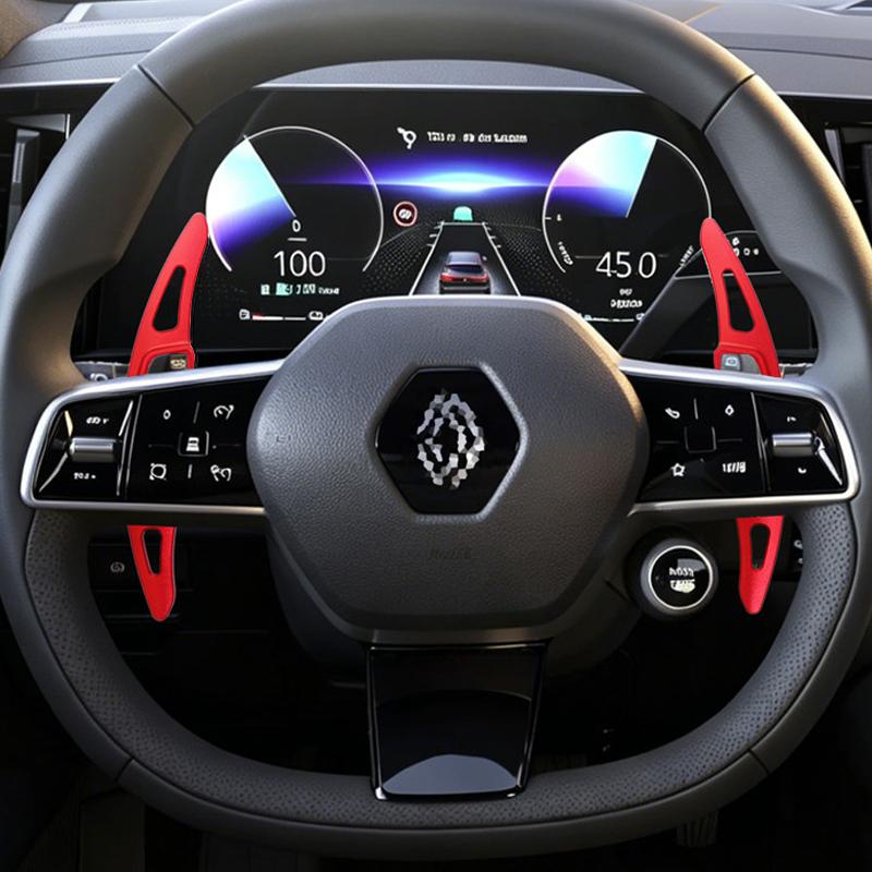 For Renault Austral Espace Megane E-Tech Rafale 2024 2025 2026 Car Steering Wheel Paddle Shifters Aluminum Shift Paddle DSG