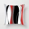 Black and Red Geometric Decorative Pillowcases Living Room Office Home Pillowcases Car Ornaments