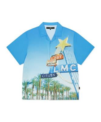 LMC Graphic Short-Slv Shirt Blue