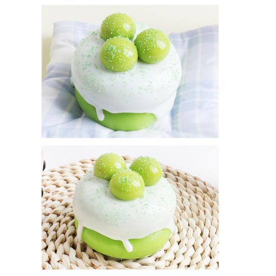 Stressaflastning Soufflé Klemmelegetøj Langsomt Stigende Grøn Drue Mango Kage Sanselegetøj Simuleret Dessert Klemme Fidget Legetøj