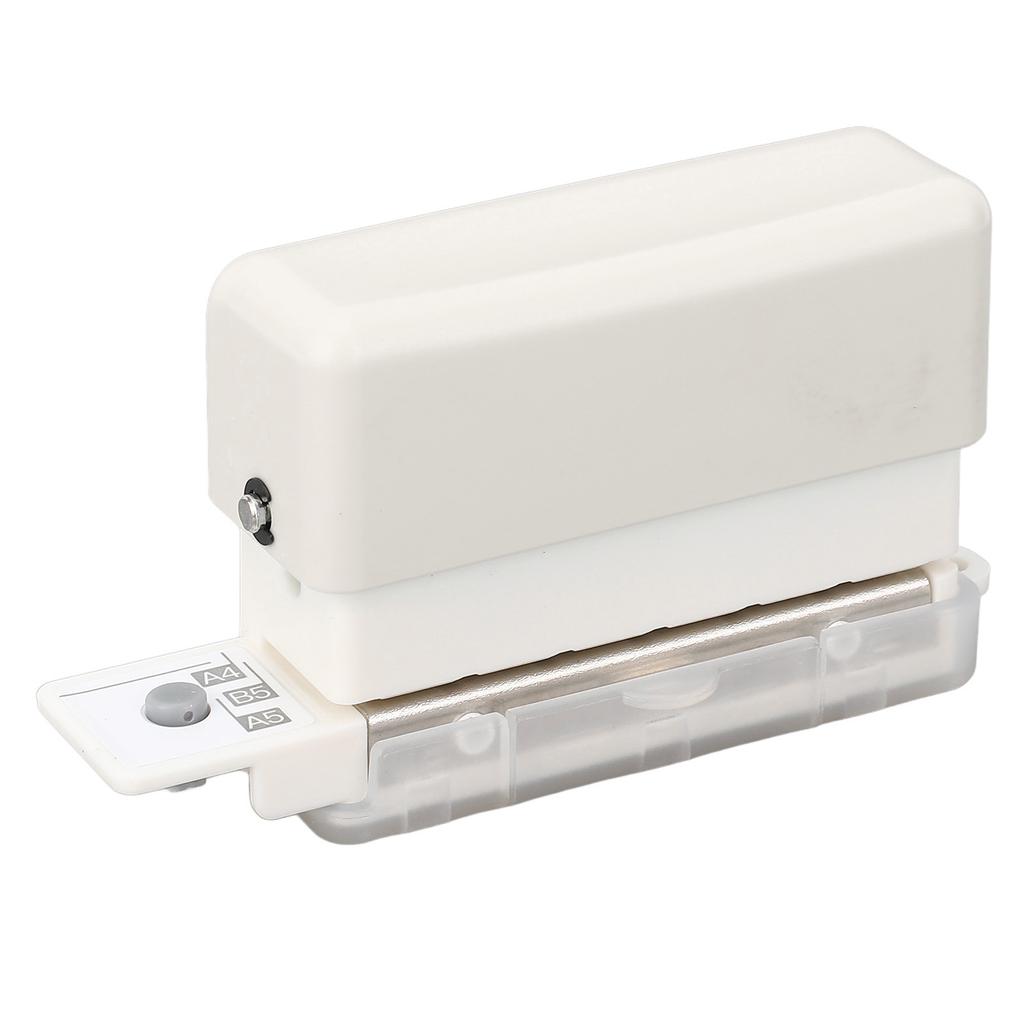 Hole Paper Punch White Color Accurate ABS Portable Mini 6 Holes Puncher for Home and Office