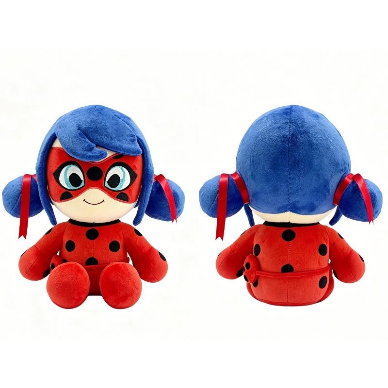 Ladybug Anime Plush Doll Soft Stuffed Toy Birthday Gift For Friends Room Bedroom Decor Ornament