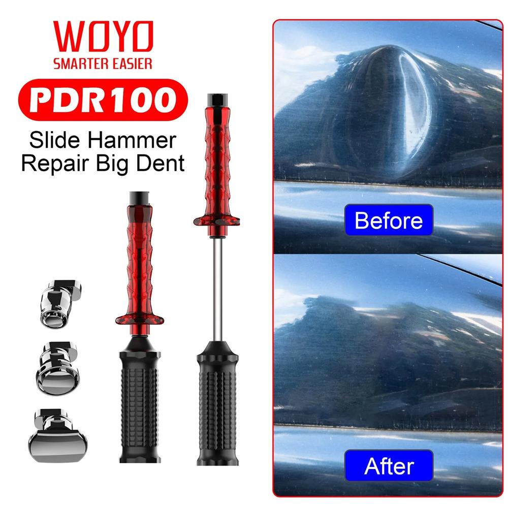 WOYO PDR100 Slide Hammer Dent Puller Cold Glue Car Paintless Dent Repair Tools