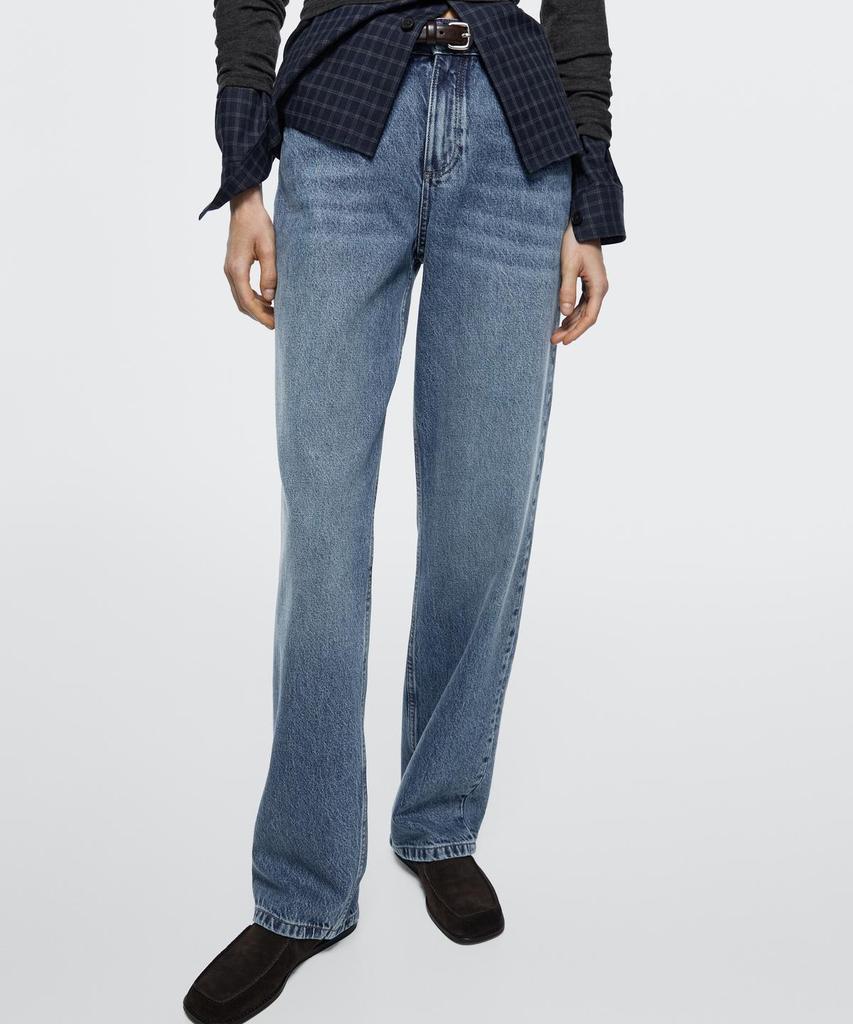 Masimodutti Mid-Waisted Straight Fit Jeans