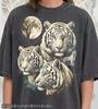 Vintage White Tiger 90s Graphic Style Comfort Colors® Tshirt, Animal Lover Retro Faded T-Shirt, Nature Y2k Streetwear, 2000s Tiger Gift