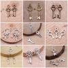 Classic Key Shaped Charms Pendant For Bracelet Necklace Jewelry Making Craft Findings