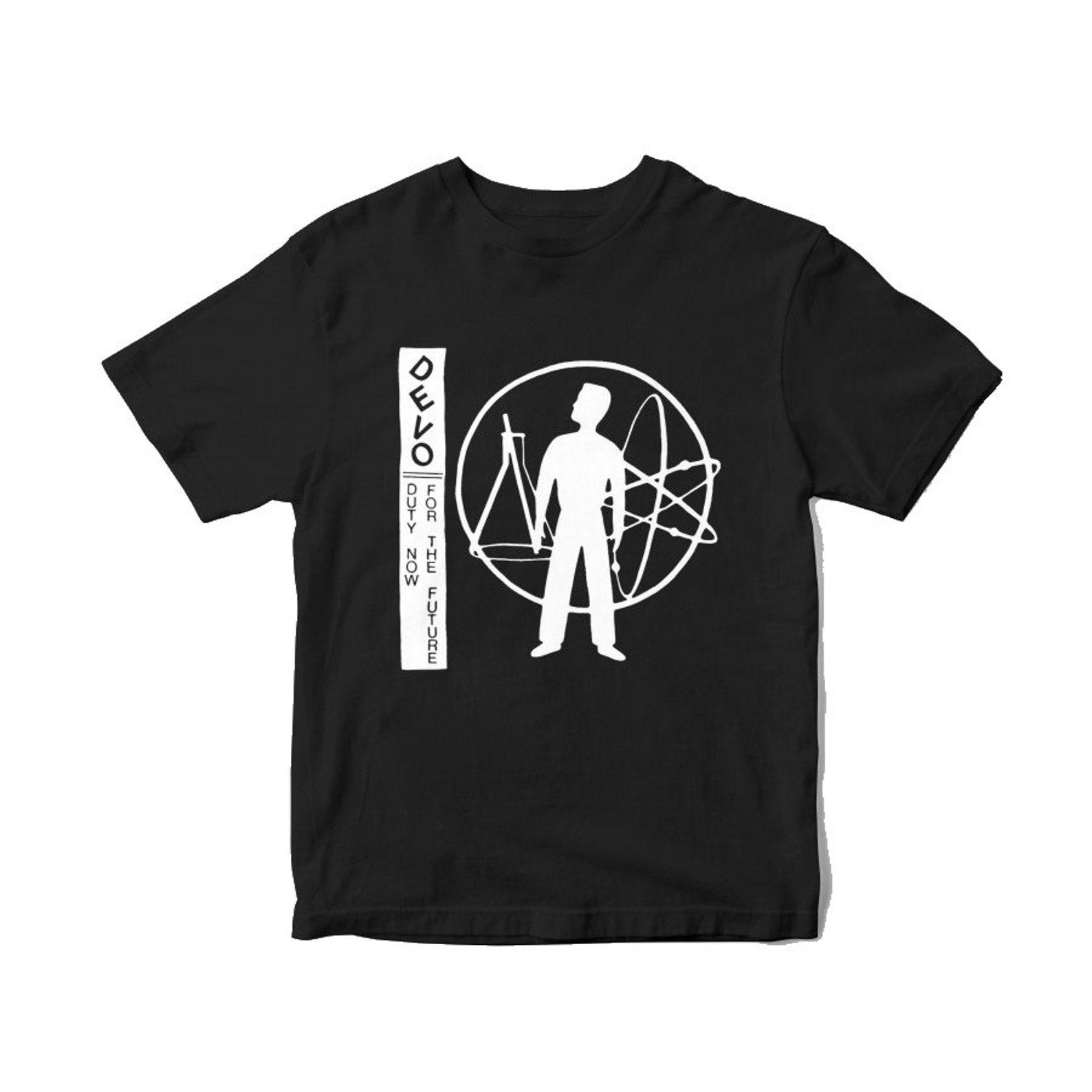 DEVO Mens T shirt - Duty Now For The Future Officially Licensed Devo Merch - Boyfriend Tee 4XL