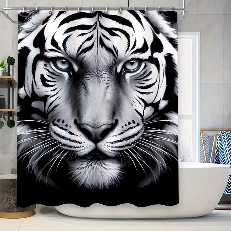 

Kawaii Animal Print Shower Curtain Cartoon Cats Design for Bathroom Decor Waterproof Bath Rug Sets with Hooks 3D Digital Printin 90x180cm