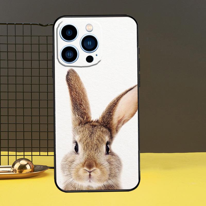 Süße Hase Kaninchen Fall für iPhone 15 14 13 12 11 Pro Max X XR XS 7 8 Plus SE 2022 12 13 Mini Stoßstange Abdeckung