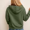 Women's Long Sleeve Hoodie Pullover Button Up Hoodie Casual Solid Color Casual Hooded