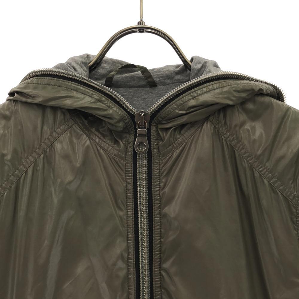 DUVETICA Hooded Down jacket 46 khaki Pocketable Cotton lining Men's Used