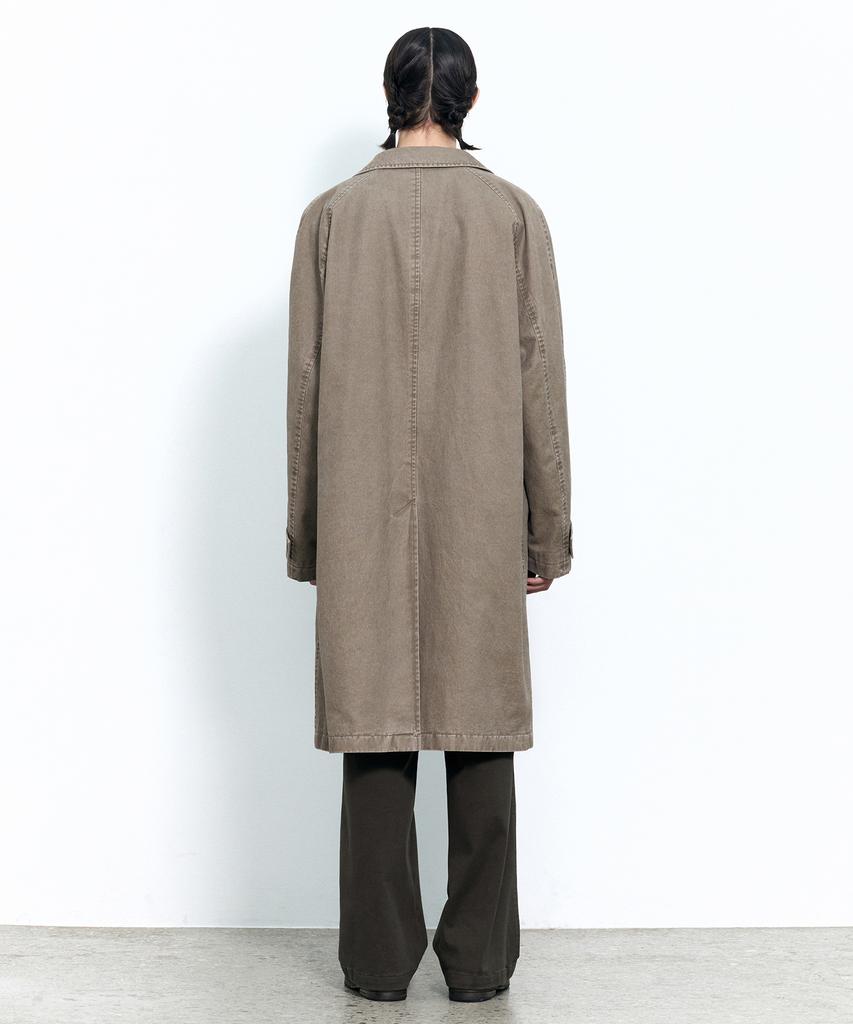 Insilence Washed Soutien Coat Ash Brown