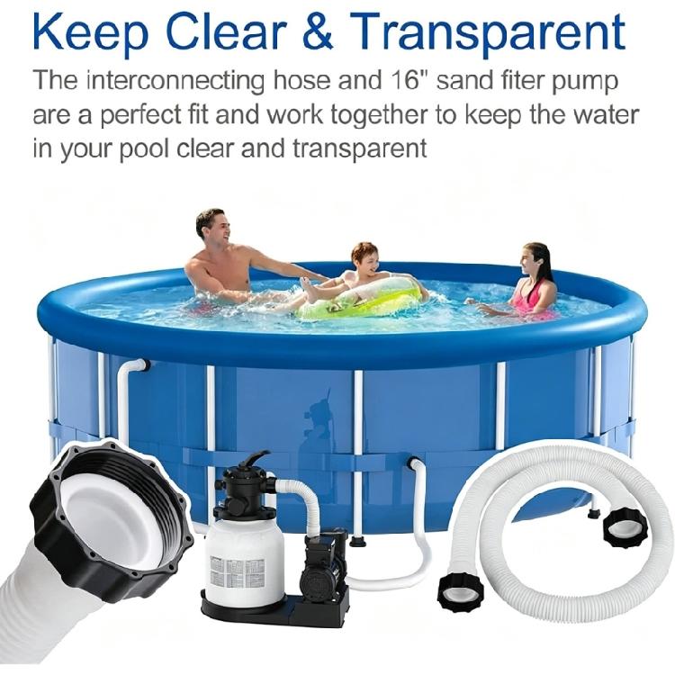 Pool Filter Hose Drain Pipe Flexible Pool Pump Pipe Fittings Quickly Connect Hose for Backwashing Vacuuming Filtration