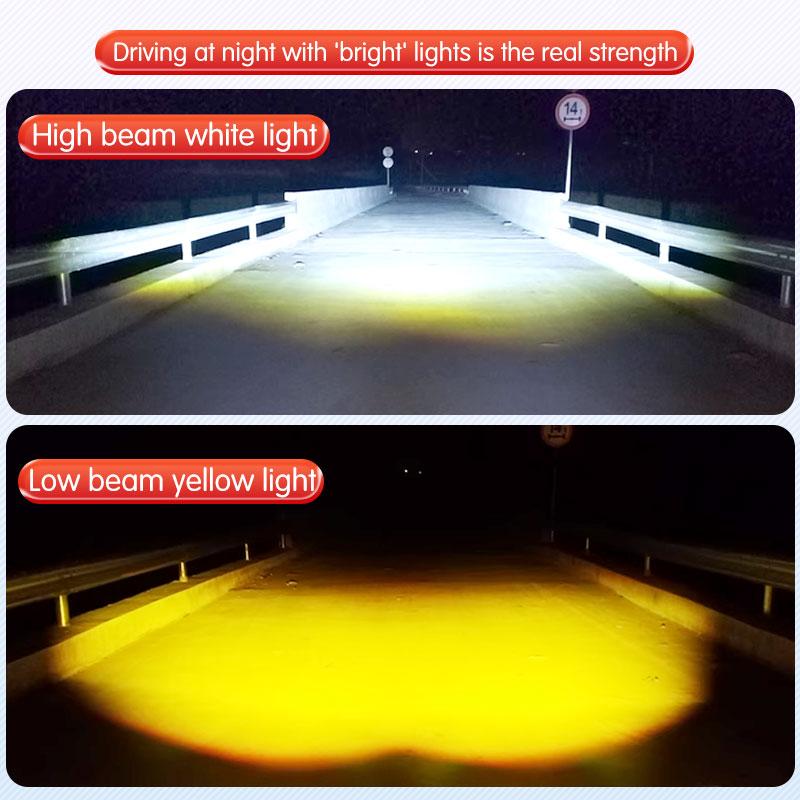 High Power Auxiliary Off-road 8 Lens Spotlight Working Fog Lights 200W Projector Headlight Additional Electric Driving Spot Lamp For Trucks SUV