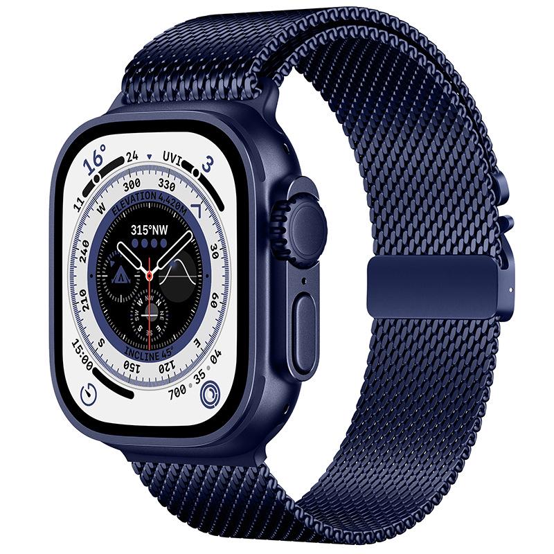 Kompatibel mit Apple Watch 11: Fallschirmschnalle Milanese Edelstahlarmband, Ultra 3 Metallarmband