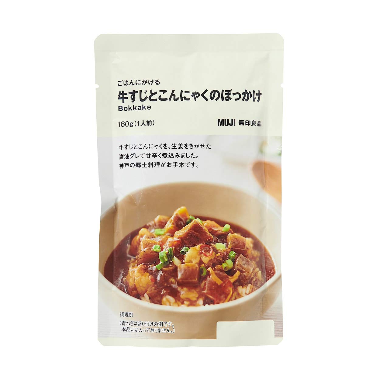 

MUJI Говяжье сухожилие и конняку боккаке для риса 160г (1 порция) 44444917