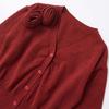 Jnleaog Autumn New Women's Clothing Fashion Style French Fashion All-Match Casual Long Sleeves V-neck Knitted Jacket