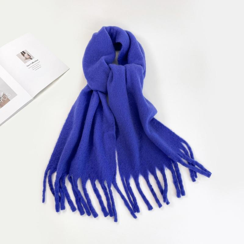 Solid Color Scarf Women's Winter New Imitation Cashmere Scarf Multi-color Warm Scarf Long Shawl